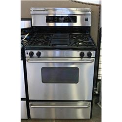 FRIDGIDAIRE GALLERY PRFESSIONAL SERIES STAINLESS GAS STOVE WORKING