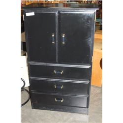 BLACK WARDROBE DRESSER