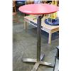 Image 1 : RED AND CHROME PUB TABLE