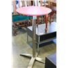Image 3 : RED AND CHROME PUB TABLE