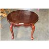 Image 2 : DARK WALNUT ENDTABLE WITH SCALLOPED EDGE