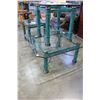 Image 2 : 3-PIECE GLASSTOP COFFEE TABLE + END TABLE SET