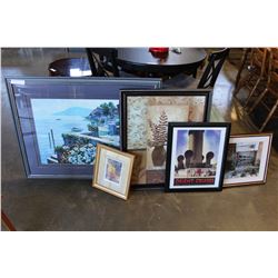LOT OF FRAMED PRINTS