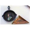 Image 2 : HAMMERED COPPER DISH BOWL AND COW AND DECORATIVE CAST IRON PAN