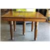 Image 1 : ANTIQUE OAK DINING TABLE AS IS