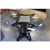 Image 1 : MODERN DESIGNER ROUND GLASS TOP DINING TABLE