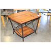 Image 1 : BRAIDED METAL AND WOOD ENDTABLE