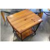 Image 3 : BRAIDED METAL AND WOOD ENDTABLE