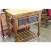 Image 1 : ROLLING KITCHEN ISLAND