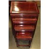 Image 2 : SET OF 4 ROSEWOOD NESTING TABLES