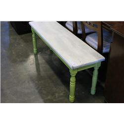 PAINTED WOOD BENCH