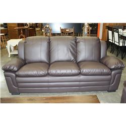 NEW 2-PIECE BROWN LEATHER ASHLEY SOFA AND LOVE SEAT RETAIL $1899