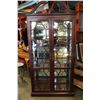 Image 1 : LINEAGE HOME FURNISHING MAHOGANY GLASSDOOR ILLUMINATED CABINET