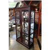 Image 2 : LINEAGE HOME FURNISHING MAHOGANY GLASSDOOR ILLUMINATED CABINET