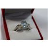 Image 1 : BLUE TOPAZ AND STERLING RING RETAIL $350