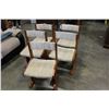 Image 1 : FIVE TEAK DINING CHAIRS
