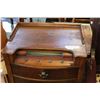 Image 2 : ANTIQUE RADIO CABINET ONLY