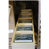Image 3 : TWO BOXES OF RECORDS AND WOOD TRAY OF CDS