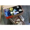 Image 3 : BOX OF WOOL DOLLIES AND ITALIAN PURSE AND BOX OF WALL SCONCES AND BOARD GAMES