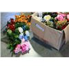 Image 3 : BOX OF ARTIFICAL FLOWERS