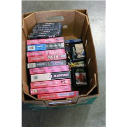 BOX OF SEGA AND PLAYSTATION GAMES