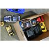 Image 2 : BOX OF DIE CAST CARS AND REMOTE CONTROL