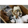 Image 3 : BOX OF VASES FIGURES AND POTTERY JUG