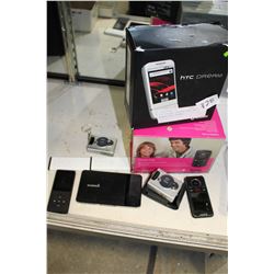 LOT OF MP3 PLAYERS AND 2 BOXED CELLPHONES