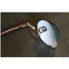 Image 2 : ANTIQUE ENAMEL POLE LAMP