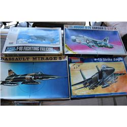 FOUR MODEL FIGHTER JETS