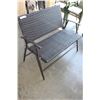 Image 2 : MODERN FAUX WICKER FOLDING PATIO BENCH