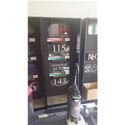 Display shelving with LED lit signs as pictured