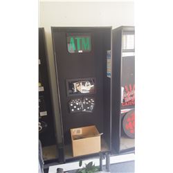 Display shelving with LED lit signs as pictured