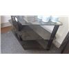 Image 2 : Black glass TV entertainment centre