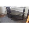 Image 3 : Black glass TV entertainment centre