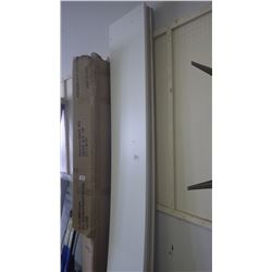 6 MDF 12" shelves 8' long white finish