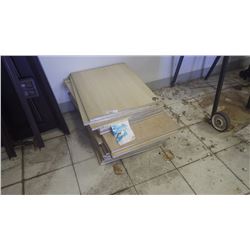 Approximately 20 plywood drafting boards