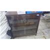 Image 1 : Wood and glass display cabinet