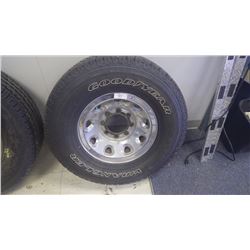 Goodyear LT 265/75/R16 wrangler 8 hole rim (like new)