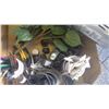 Image 4 : Hoover cyclonic vacuum cleaner with shark hand held vacuum for parts; tray of office supplies