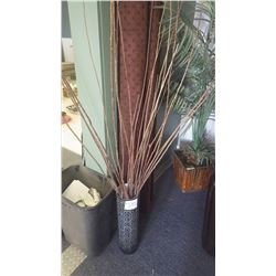 1 artificial plant; decorator vase with twigs