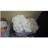 Image 5 : Variety of doilies; silver coffee carafe; cups and glasses