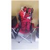 Image 1 : 3 foldable camp chairs; 2 umbrellas