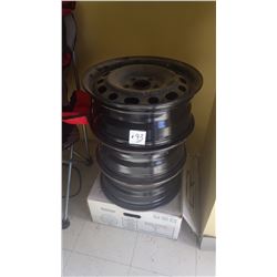 4 used 16"X6.5" car rims