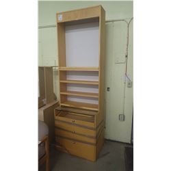 9 foot display case with shelf