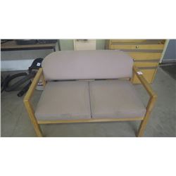 Computer desk; 2 seater reception settee