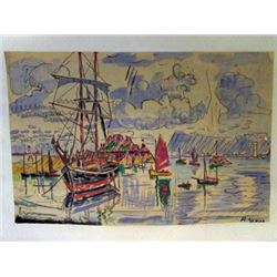 Paul Signac - The Port of Saint Tropez Watercolor