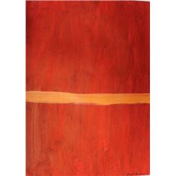 Red - Barnett Newman - Oil On Paper