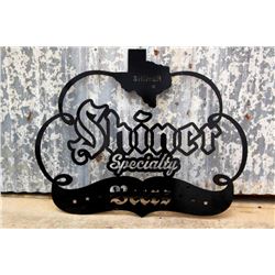 Shiner Beer Silhouette Sign
