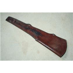 H.H. Heiser Leather Saddle Scabbard for Scoped Rif